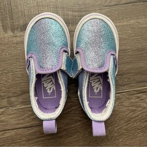 Vans ombré glitter size 6 toddler